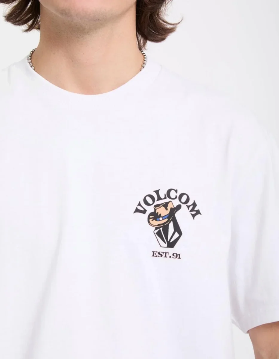 Camiseta VOLCOM BAD LUCK - White - Imagen 5