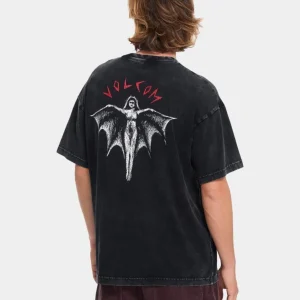 Camiseta VOLCOM WRONG ANGEL LSE SST - Light Acid Black