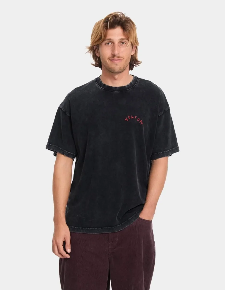 Camiseta VOLCOM WRONG ANGEL LSE SST - Light Acid Black - Imagen 3