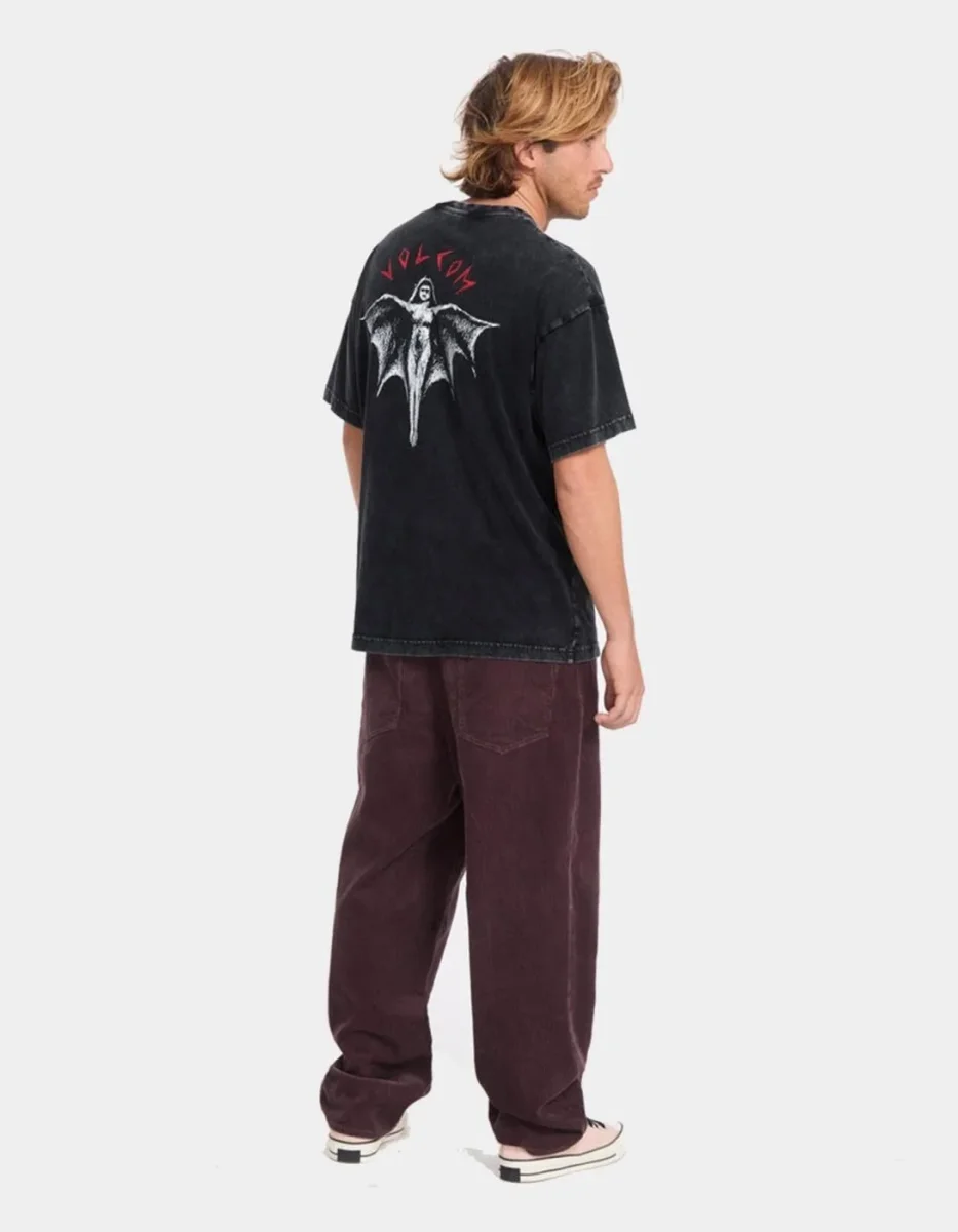 Camiseta VOLCOM WRONG ANGEL LSE SST - Light Acid Black - Imagen 4