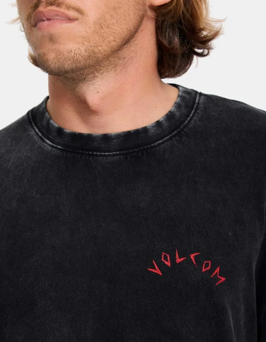 Camiseta VOLCOM WRONG ANGEL LSE SST - Light Acid Black - Imagen 5