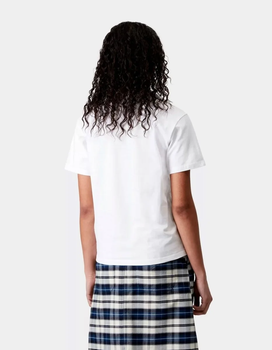 Camiseta W' CARHARTT WIP POCKET HEART- White / Red - Imagen 3