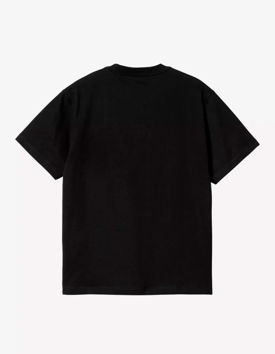 Camiseta CARHARTT WIP W' POCKET HEART- Black / Red - Imagen 3
