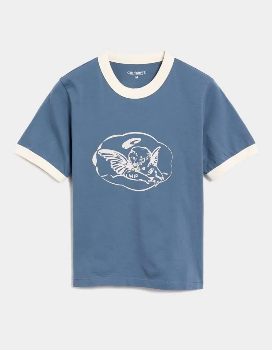 Camiseta CARHARTT WIP W' REMINISCING RINGER- Velvet Blue Heavy