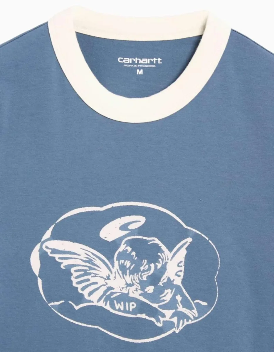 Camiseta CARHARTT WIP W' REMINISCING RINGER- Velvet Blue Heavy - Imagen 4