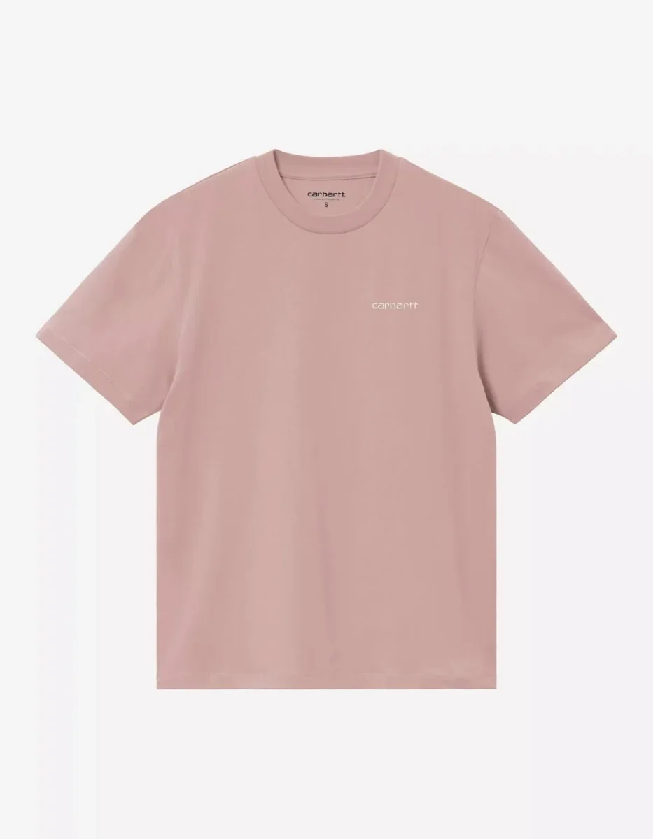 Camiseta CARHARTT WIP W' SCRIPT EMBROIDERY - Gentle Pink / Cin - Imagen 3