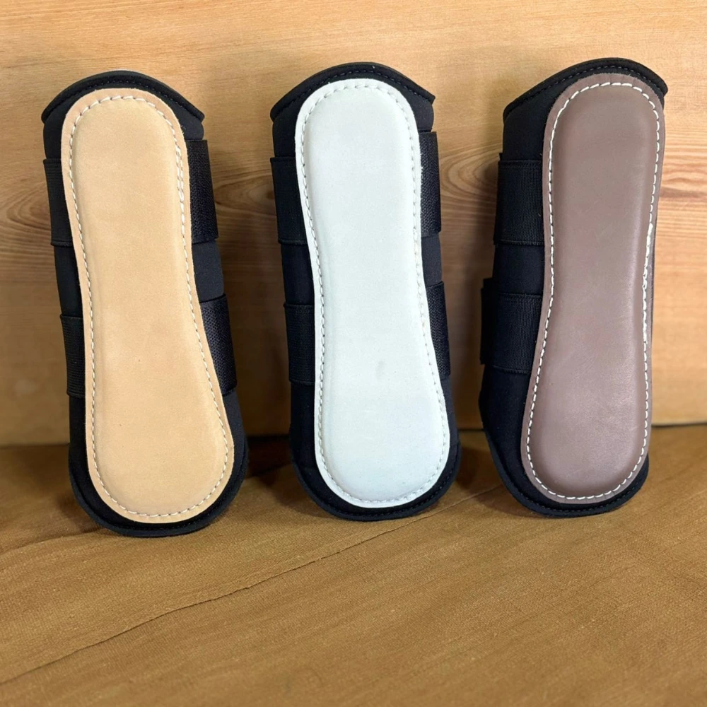Canillera Neopreno con Cuero – 24 cm Doble Velcro