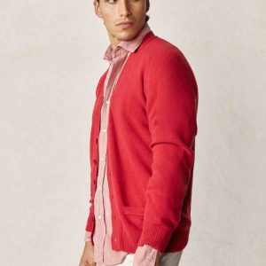 Cardigan Lambswool - Rojo