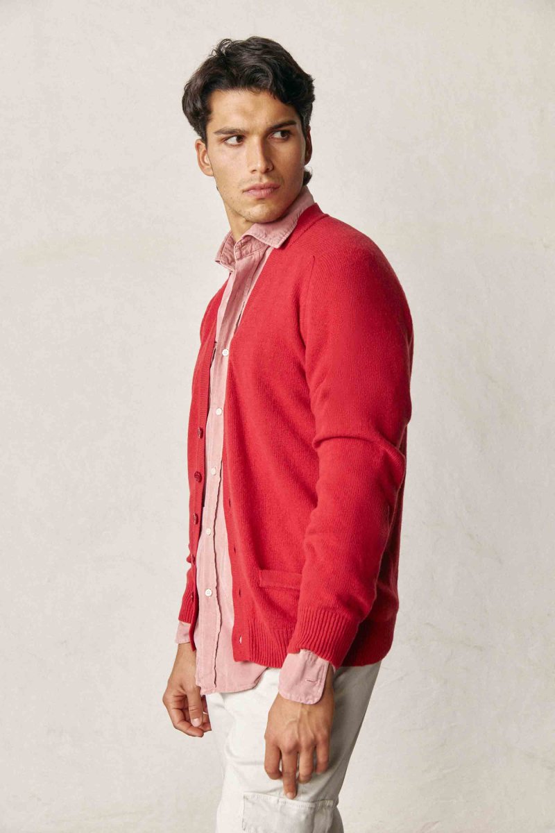 Cardigan Lambswool - Rojo - Imagen 2