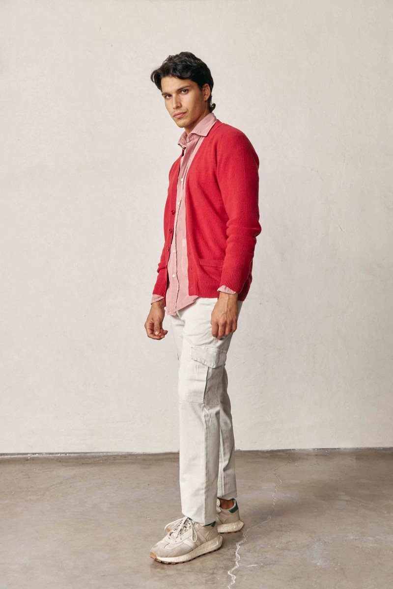 Cardigan Lambswool - Rojo - Imagen 3