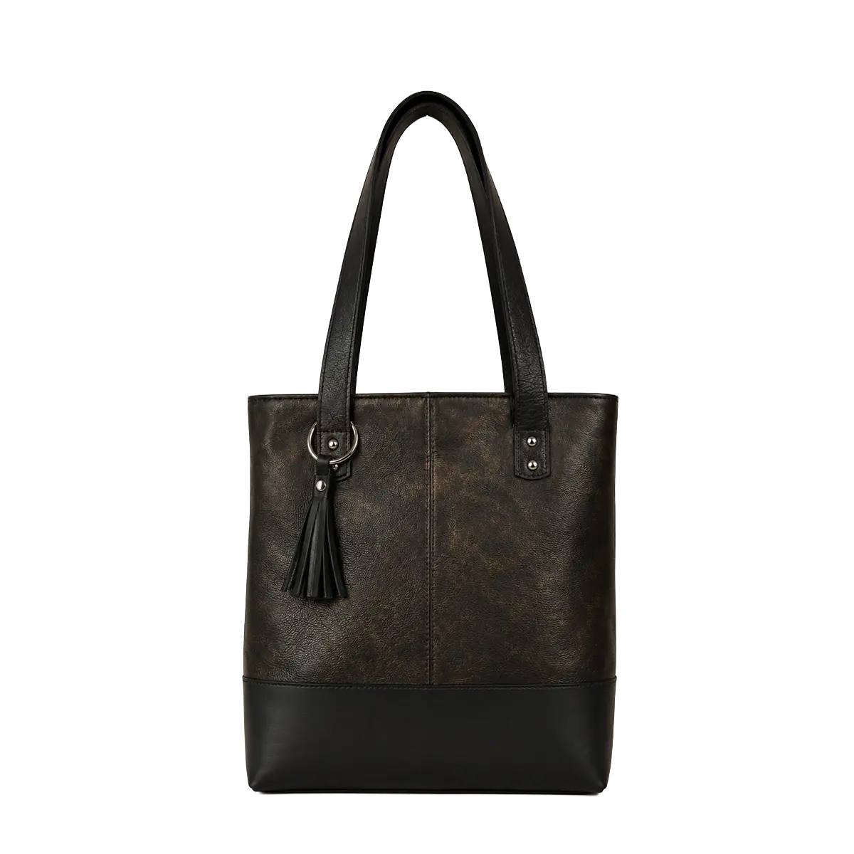 Cartera de Cuero Negra con Diseño Clásico - Imagen 2