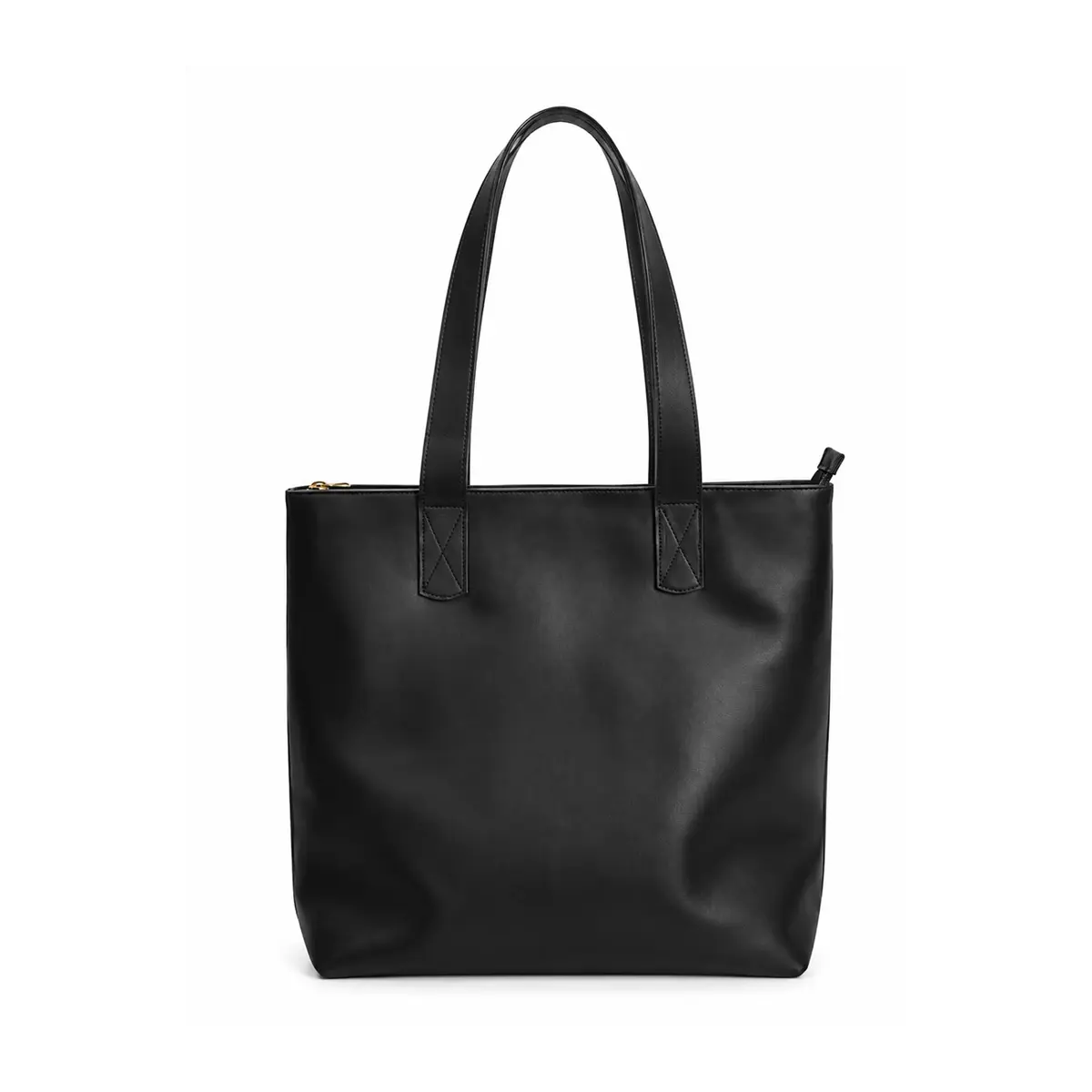 Cartera de Cuero Negro con Tachas Doradas - Imagen 4