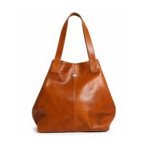 Bolso Tote de Cuero Color Suela – Diseño 2 en 1