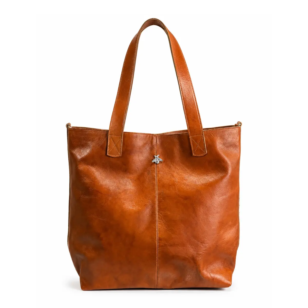 Bolso Tote de Cuero Color Suela – Diseño 2 en 1 - Imagen 3