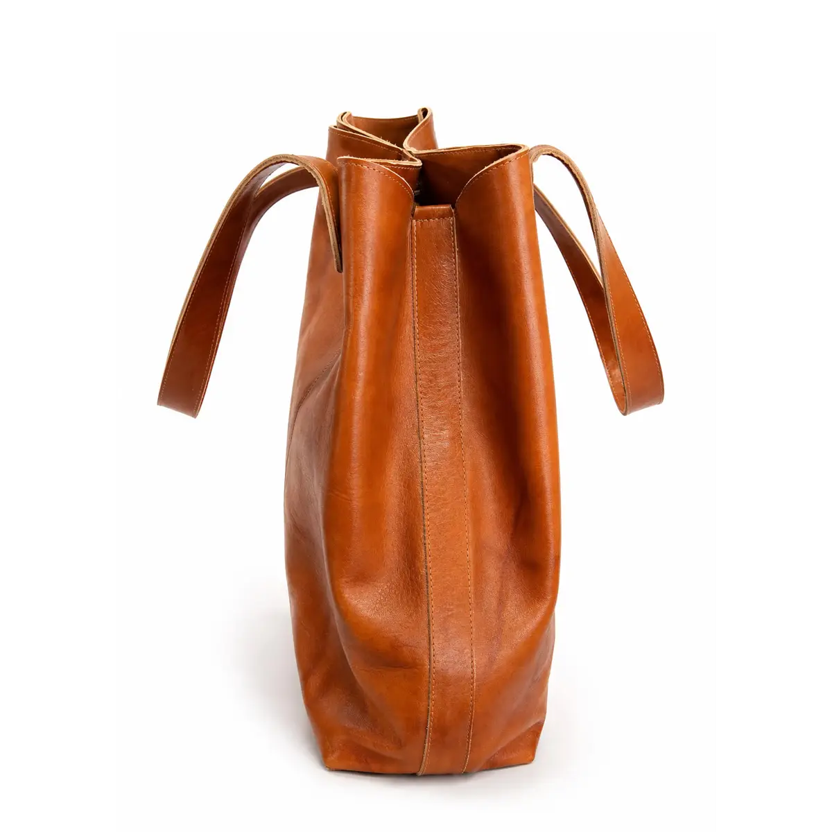 Bolso Tote de Cuero Color Suela – Diseño 2 en 1 - Imagen 4