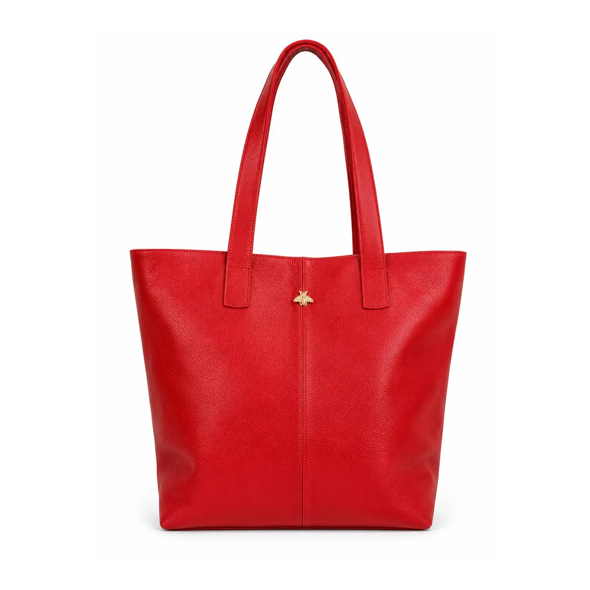 Cartera Tote de Cuero Roja - Imagen 2