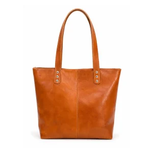 Cartera Tote de Cuero Suela con Remaches