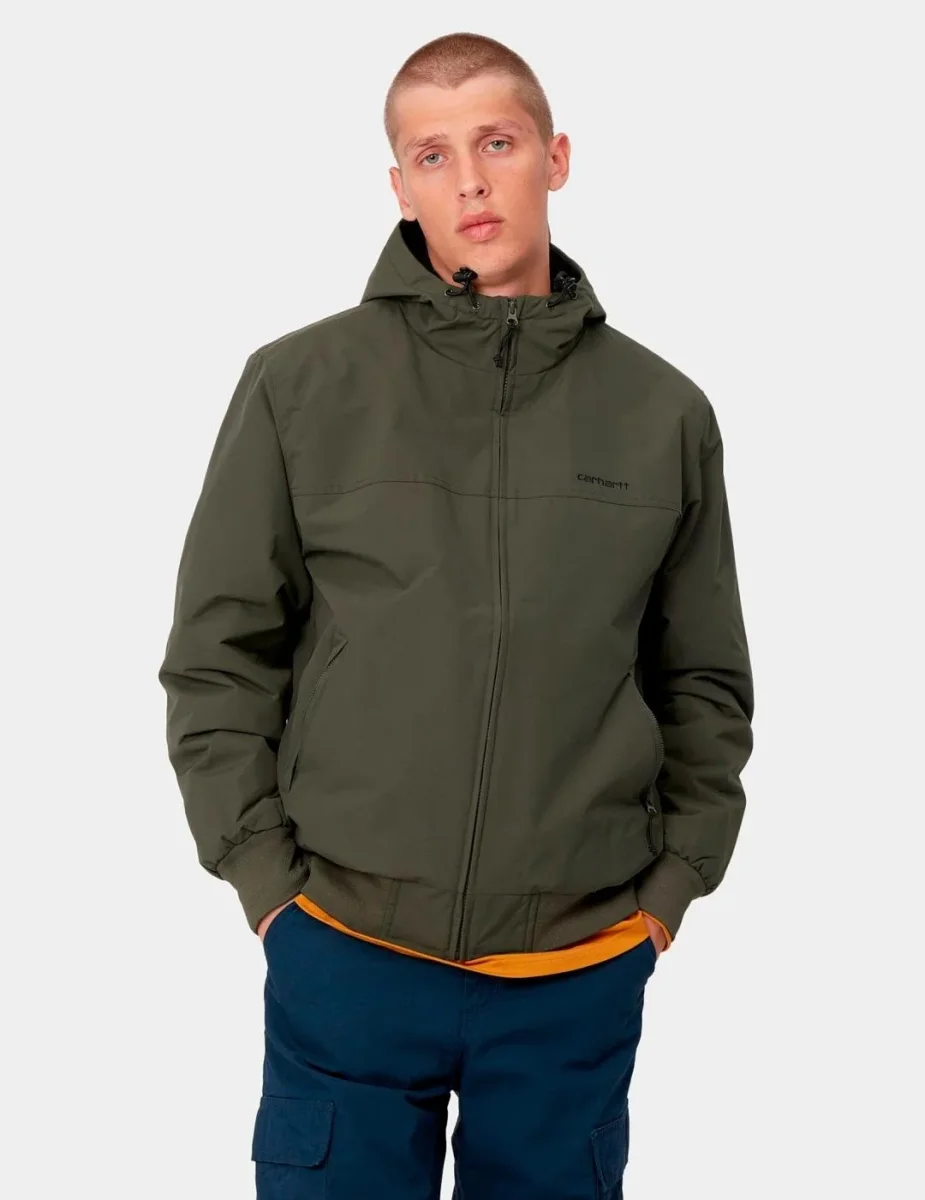 Cazadora CARHARTT WIP HOODED SAIL - Cypress / Black
