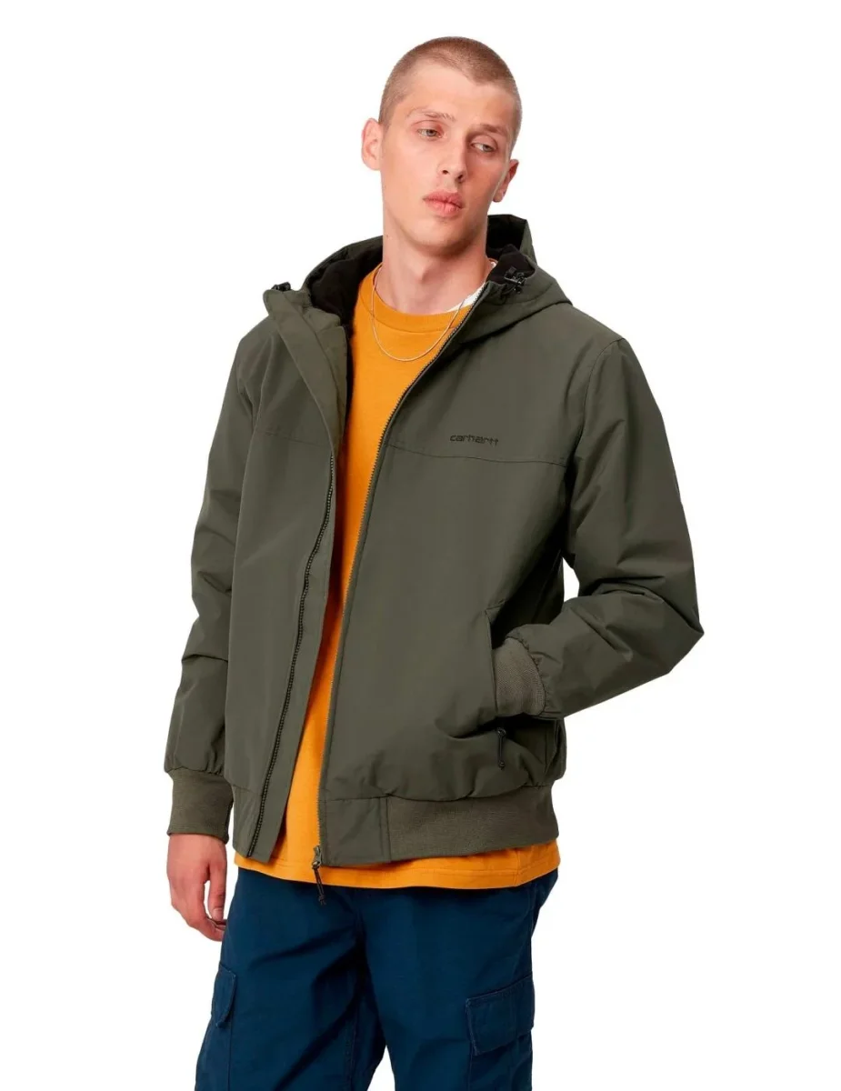 Cazadora CARHARTT WIP HOODED SAIL - Cypress / Black - Imagen 8