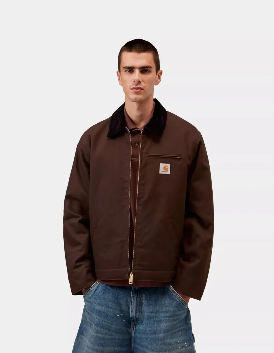 Cazadora CARHARTT WIP DETROIT - Tobacco / Black - Imagen 2