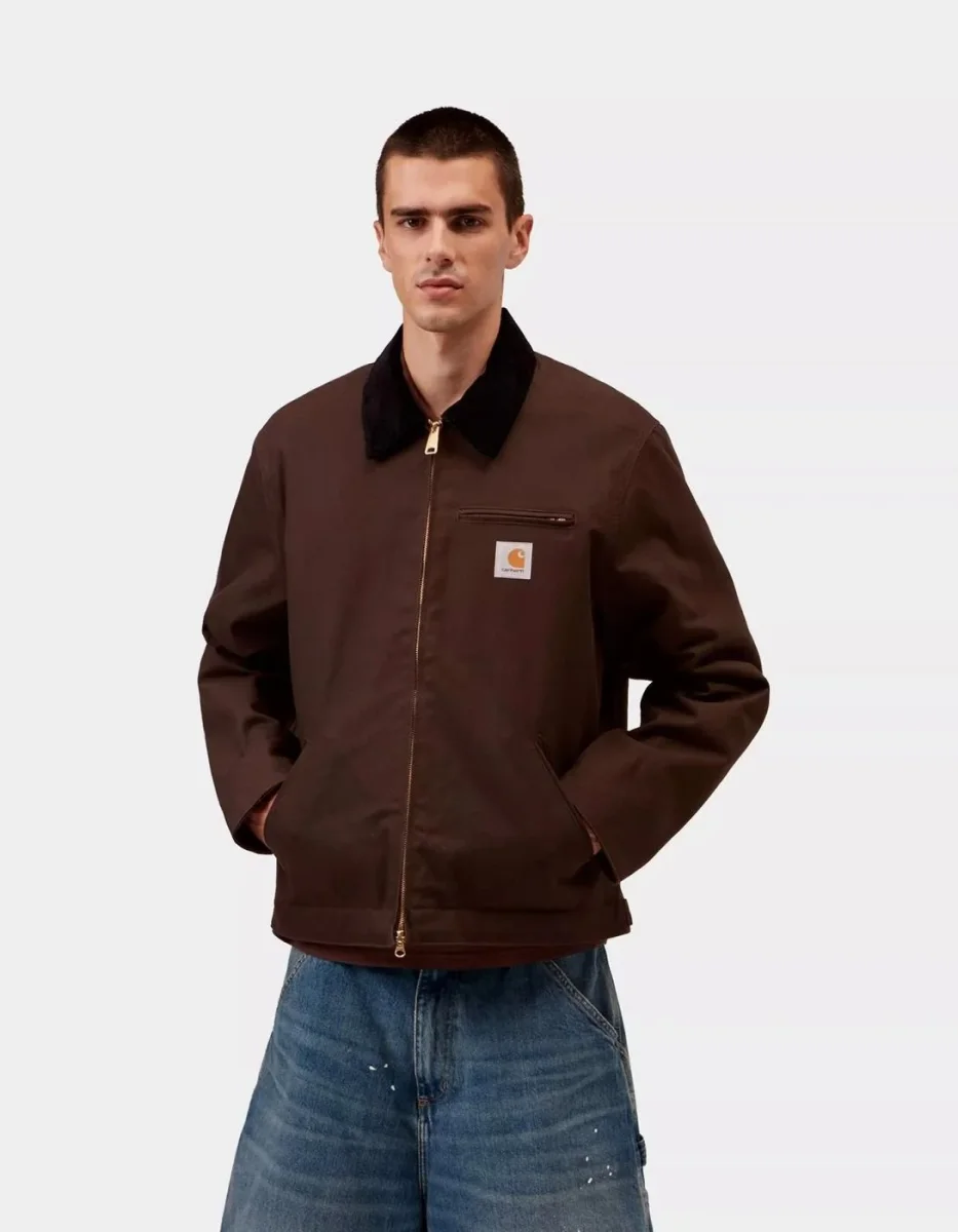 Cazadora CARHARTT WIP DETROIT - Tobacco / Black - Imagen 5