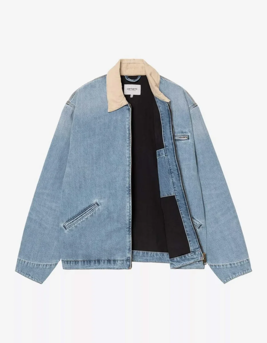 Cazadora CARHARTT WIP OG DETROIT - Blue / Dusty H Brown - Imagen 2