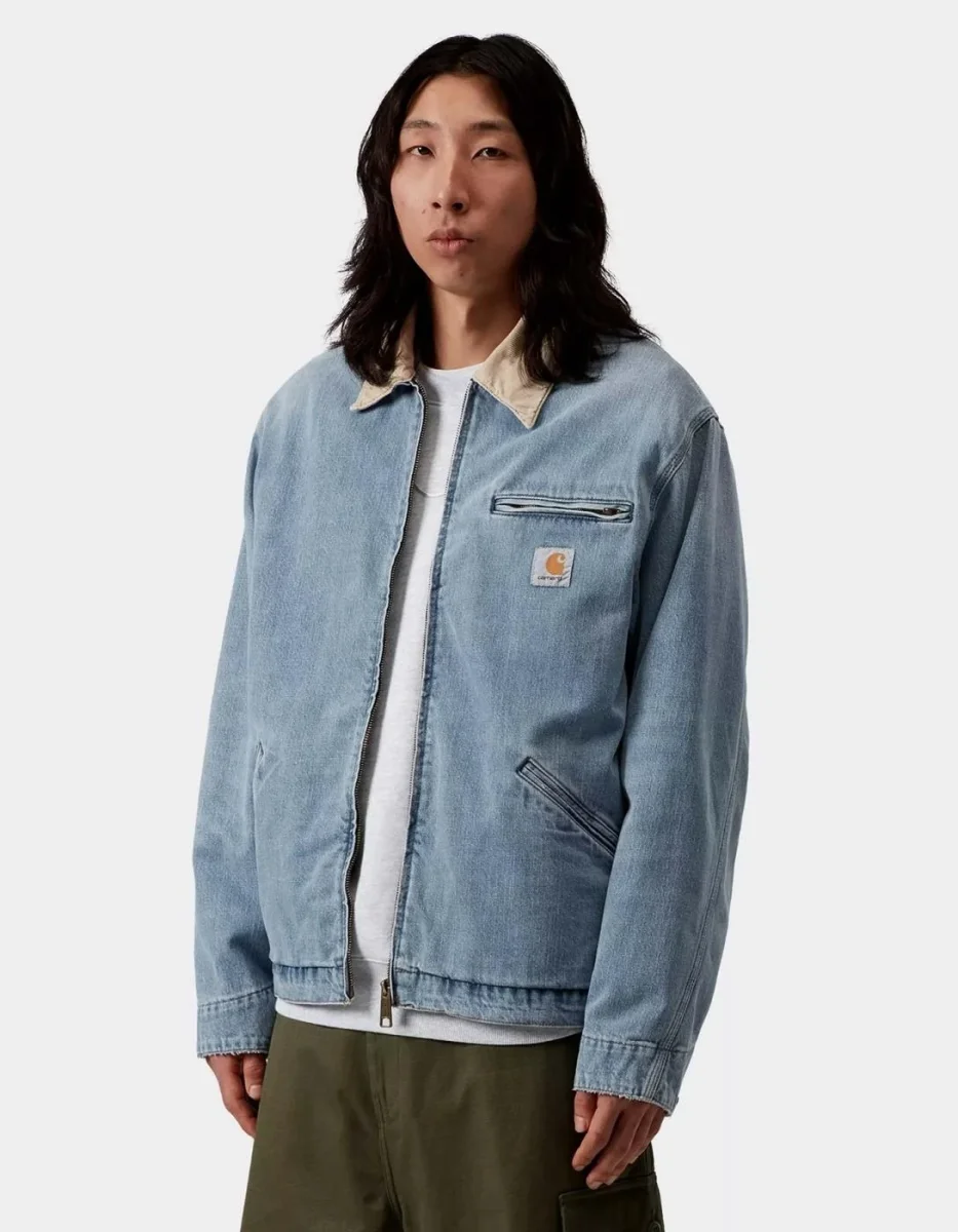 Cazadora CARHARTT WIP OG DETROIT - Blue / Dusty H Brown - Imagen 3