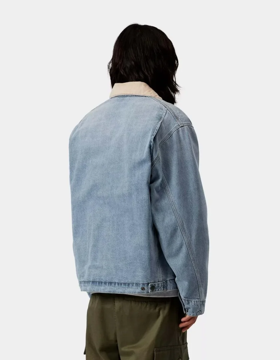 Cazadora CARHARTT WIP OG DETROIT - Blue / Dusty H Brown - Imagen 4