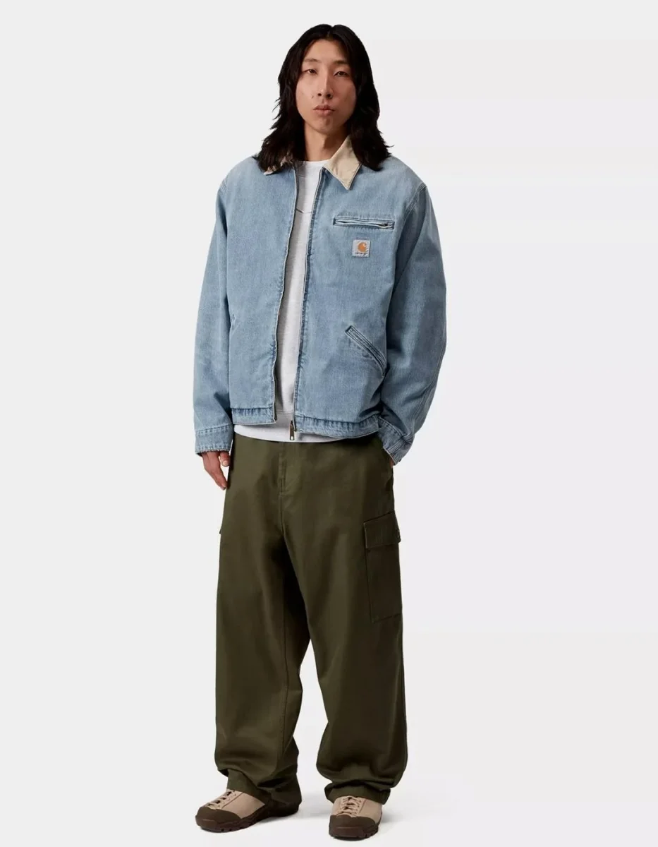 Cazadora CARHARTT WIP OG DETROIT - Blue / Dusty H Brown - Imagen 6