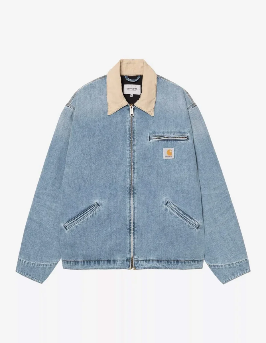 Cazadora CARHARTT WIP OG DETROIT - Blue / Dusty H Brown - Imagen 7