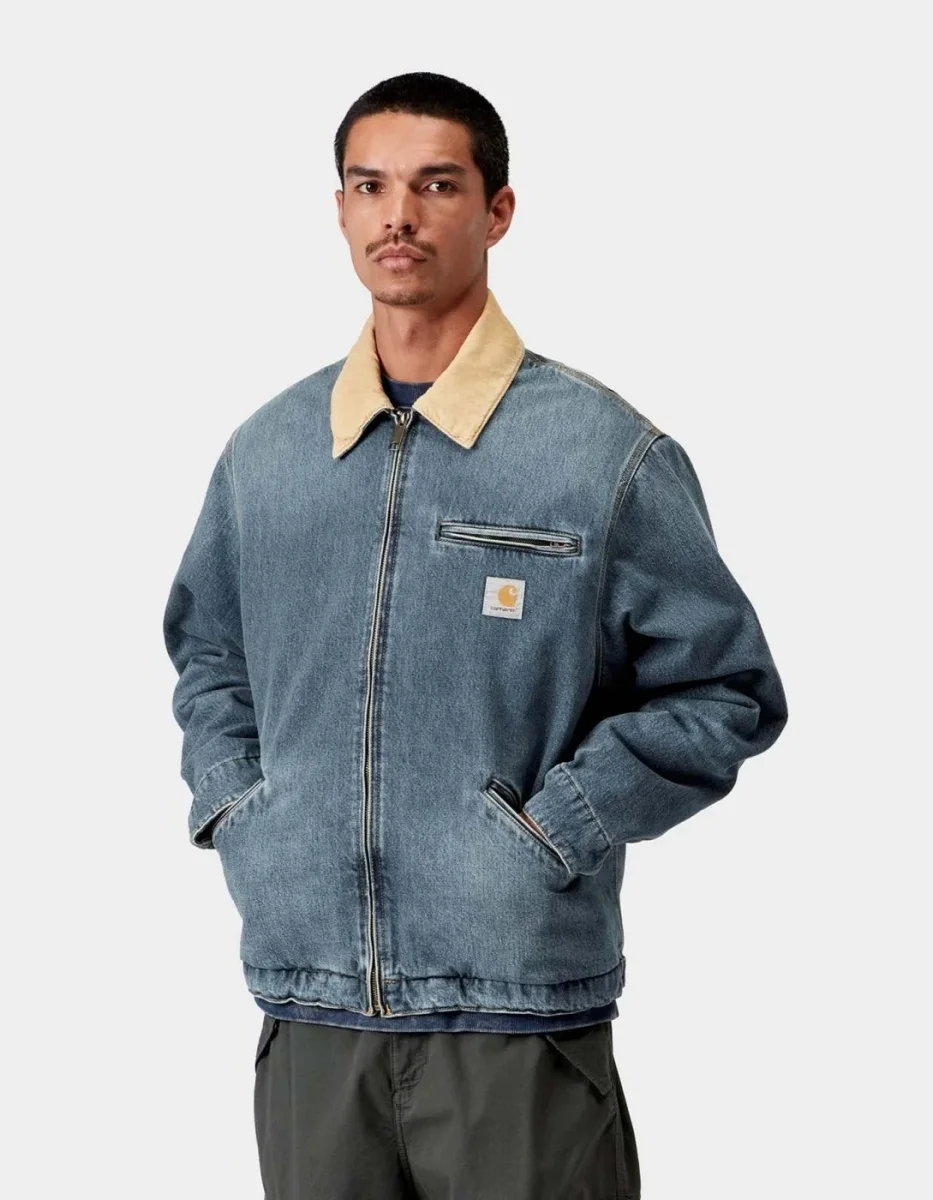 Cazadora CARHARTT WIP OG DETROIT - Blue / Dusty H Brown - Imagen 2