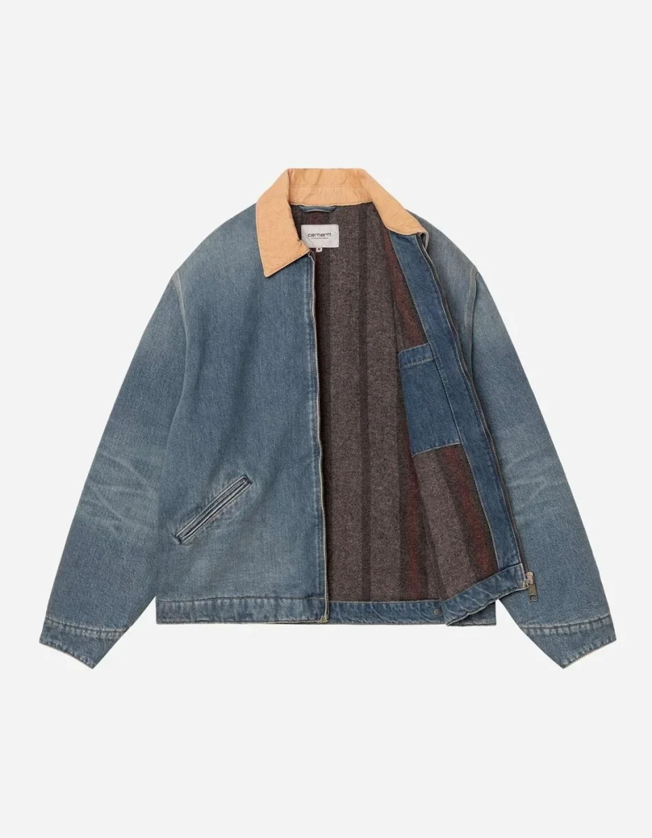 Cazadora CARHARTT WIP OG DETROIT - Blue / Dusty H Brown - Imagen 6