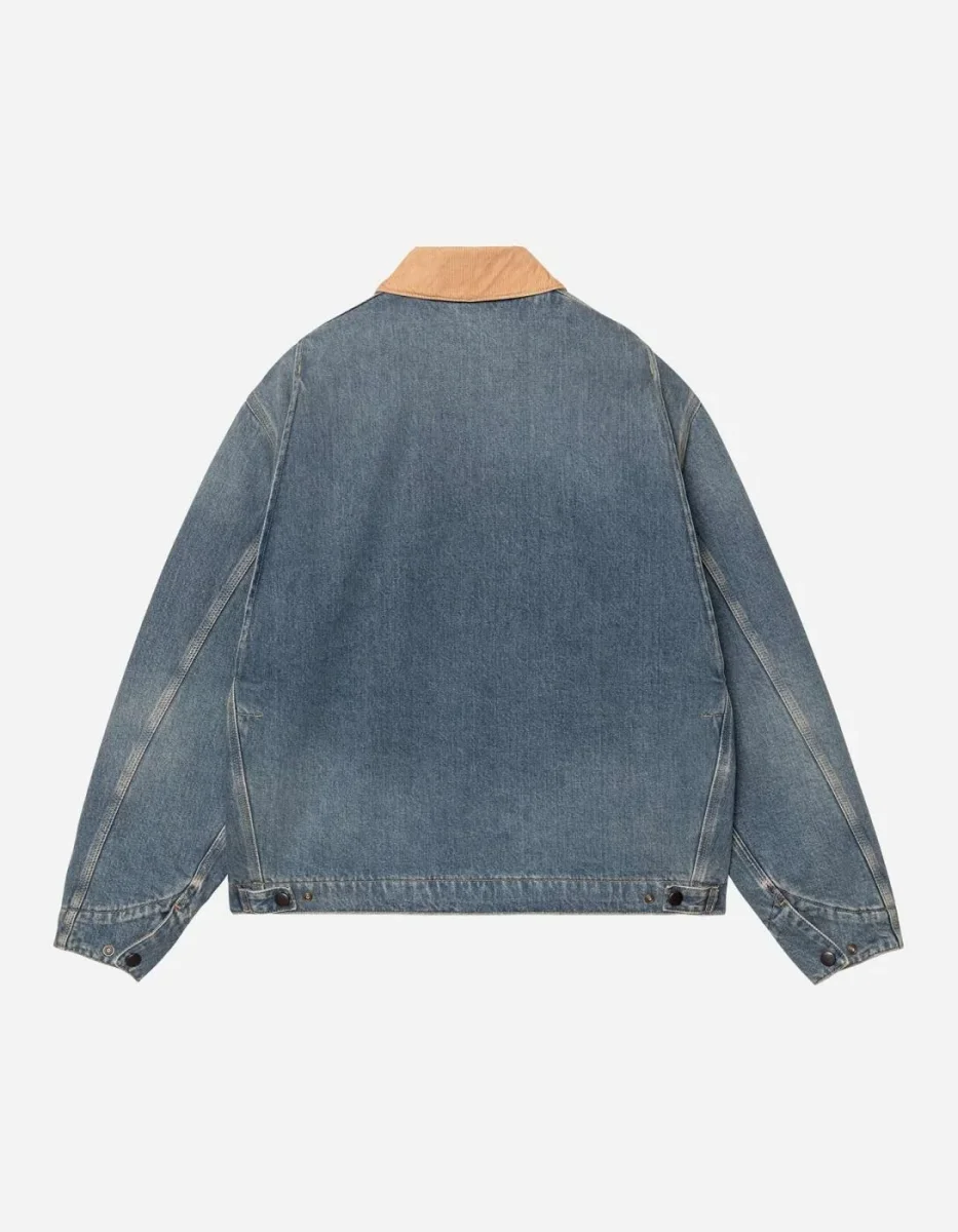 Cazadora CARHARTT WIP OG DETROIT - Blue / Dusty H Brown - Imagen 7