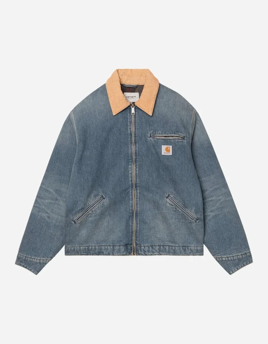 Cazadora CARHARTT WIP OG DETROIT - Blue / Dusty H Brown - Imagen 8