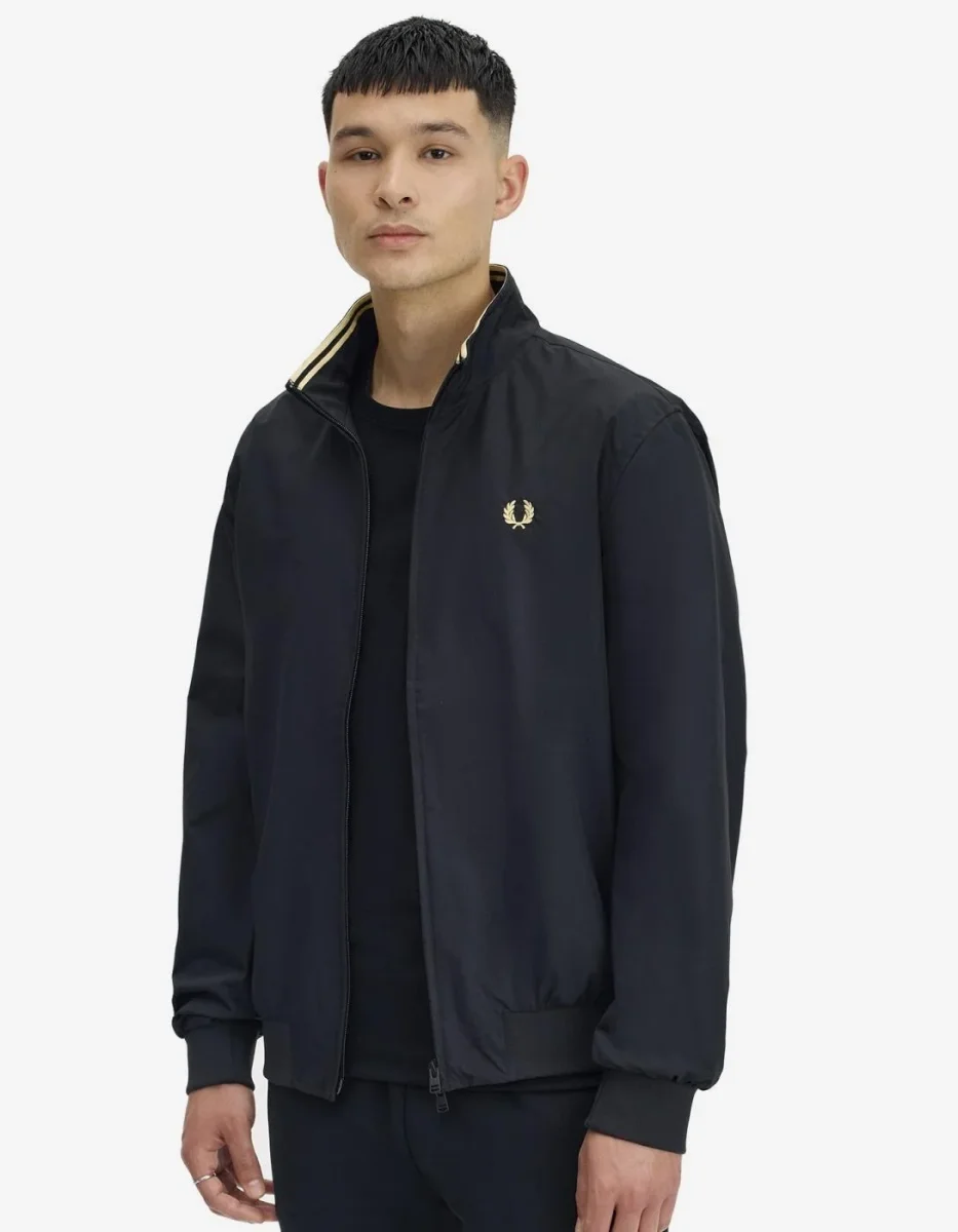Cazadora FRED PERRY J2660 - Black/Gold - Imagen 7