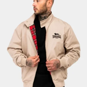 Cazadora LONSDALE HARRINGTON CLASSIC - Sand/Black Tartan
