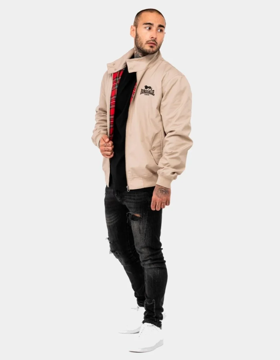 Cazadora LONSDALE HARRINGTON CLASSIC - Sand/Black Tartan - Imagen 5