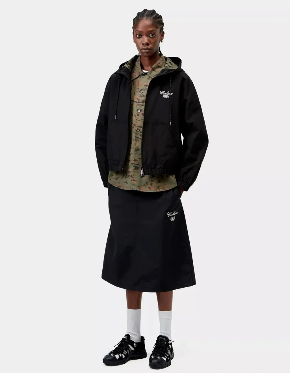 Cazadora CARHARTT WIP W' TRAVON - Black / Wax - Imagen 4