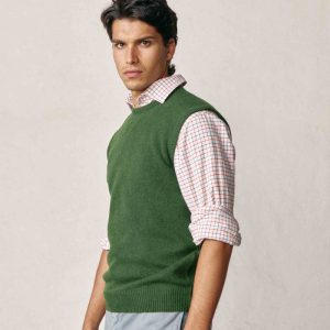 Chaleco Cuello Redondo Lambswool - Verde