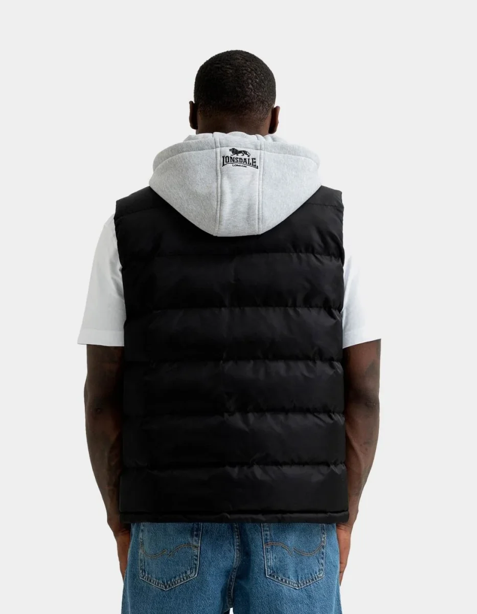 Chaleco LONSDALE MUDCHUTE - Black/Marl Grey - Imagen 3