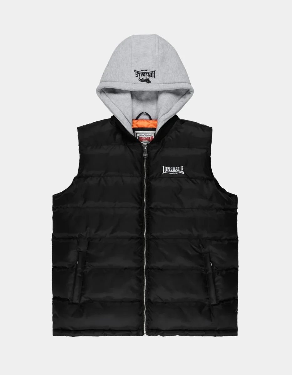 Chaleco LONSDALE MUDCHUTE - Black/Marl Grey - Imagen 6