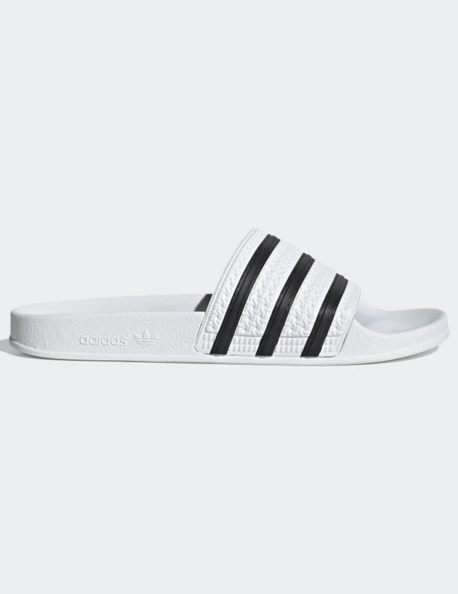 Chanclas ADILETTE - White/Black - Imagen 3