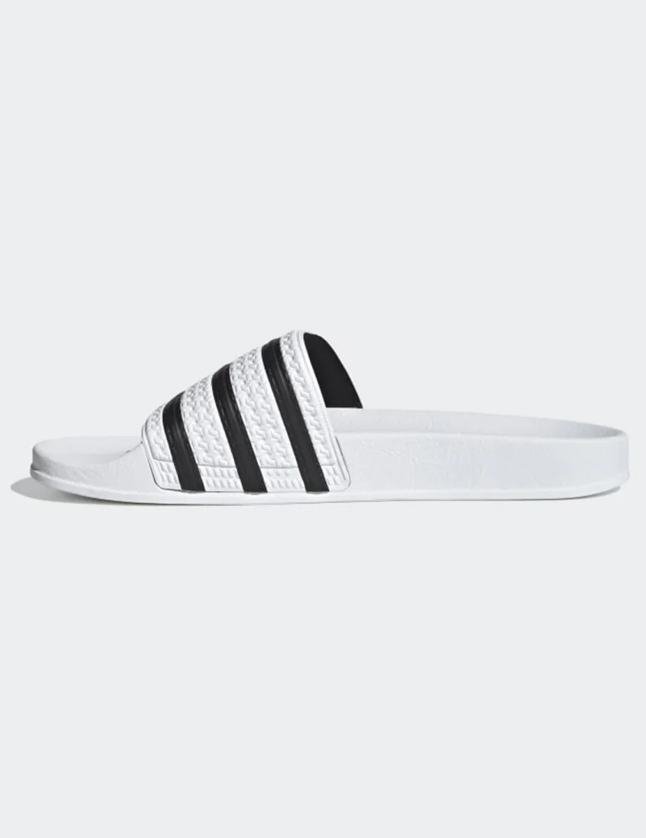 Chanclas ADILETTE - White/Black - Imagen 4