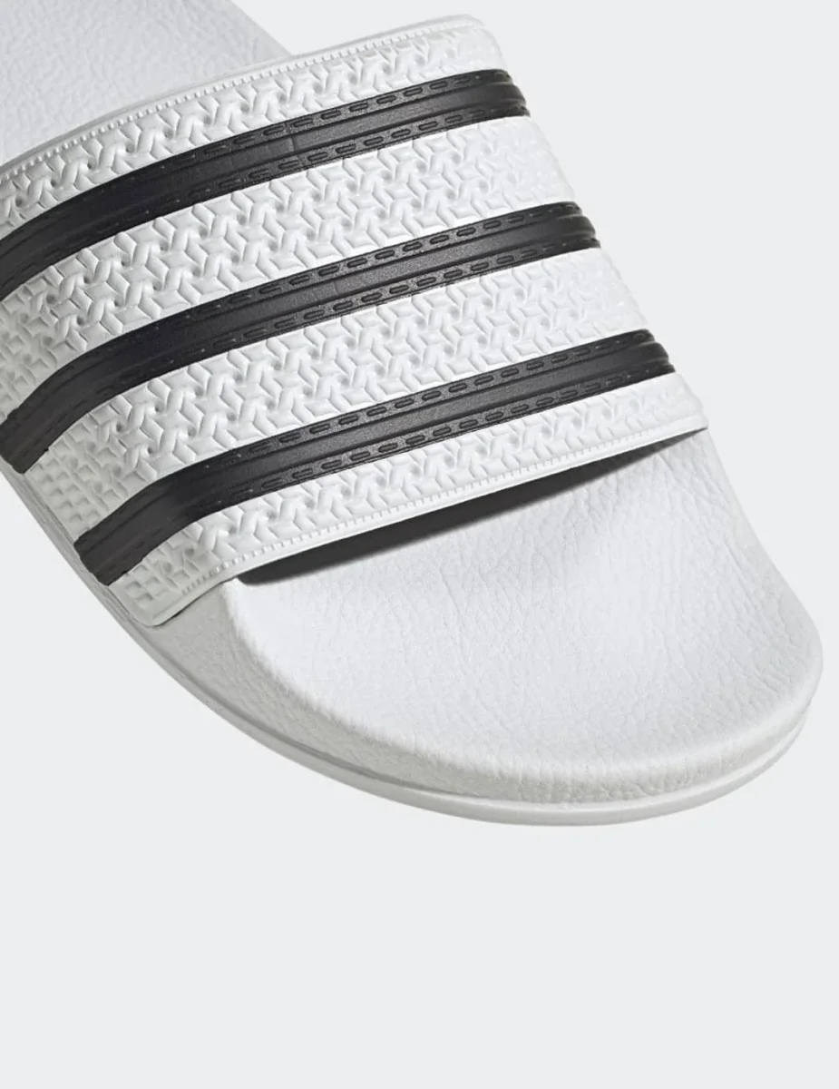 Chanclas ADILETTE - White/Black - Imagen 8