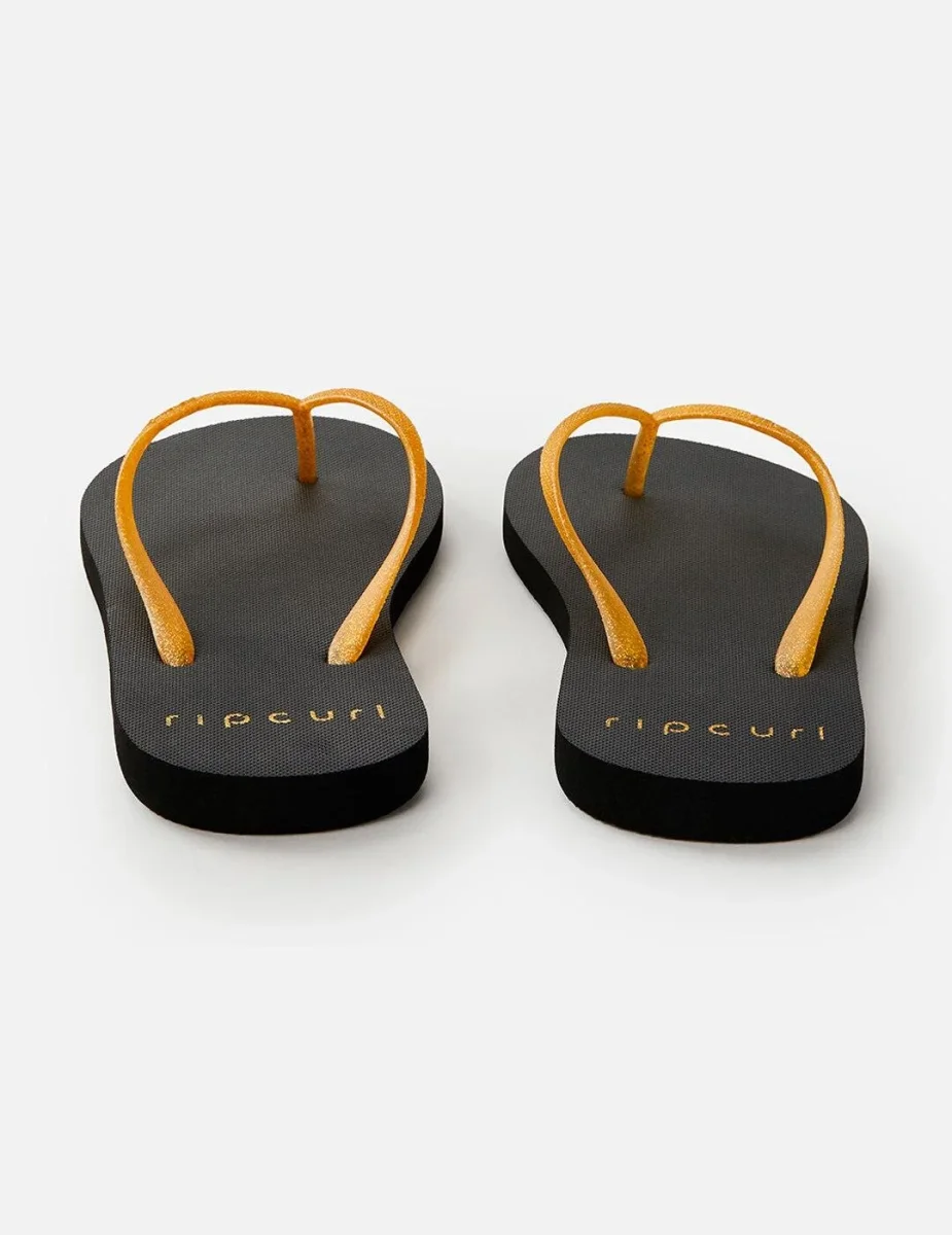 Chanclas GLITTER - Black/Gold - Imagen 3