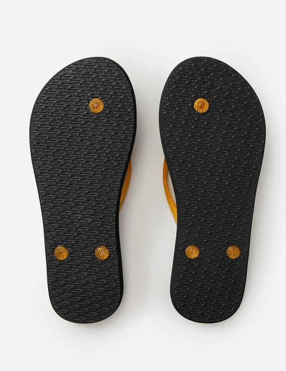 Chanclas GLITTER - Black/Gold - Imagen 5