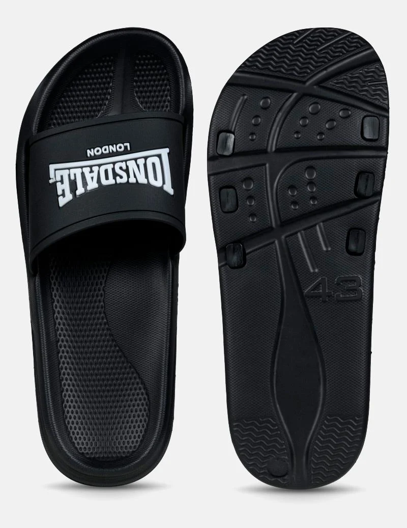 Chanclas LONSDALE NAPLES - Black/White - Imagen 2