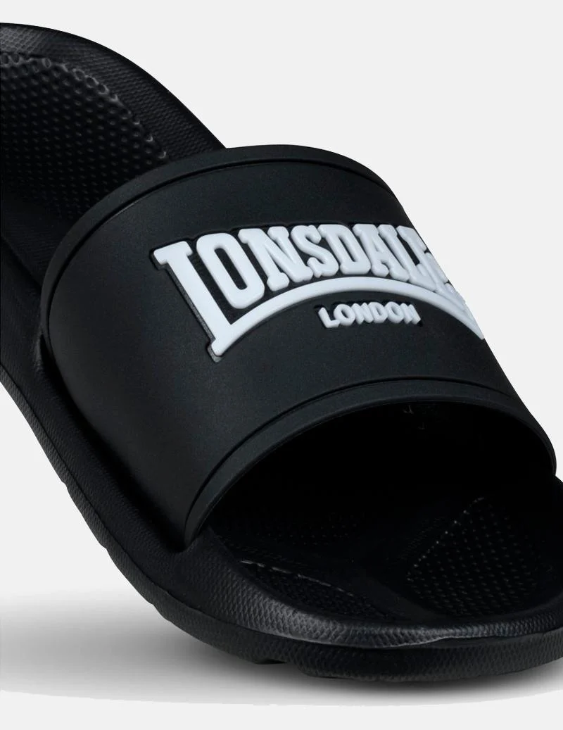 Chanclas LONSDALE NAPLES - Black/White - Imagen 3
