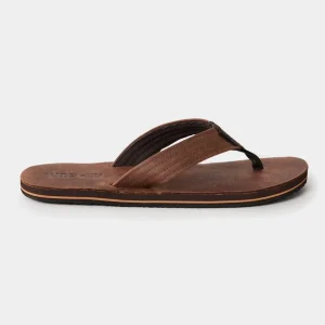 Chanclas RIP CURL REVIVAL LEATHER - Dark Brown