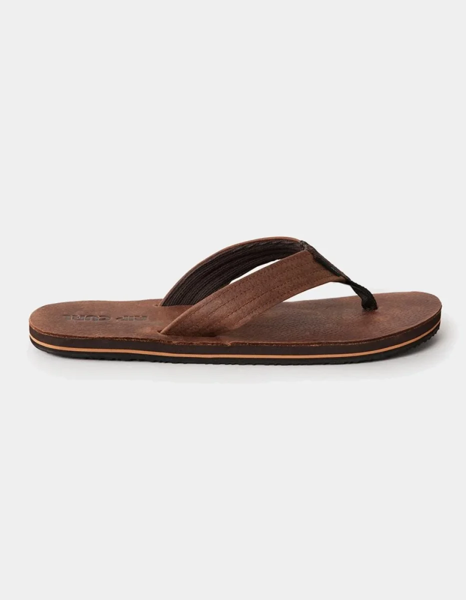 Chanclas RIP CURL REVIVAL LEATHER - Dark Brown